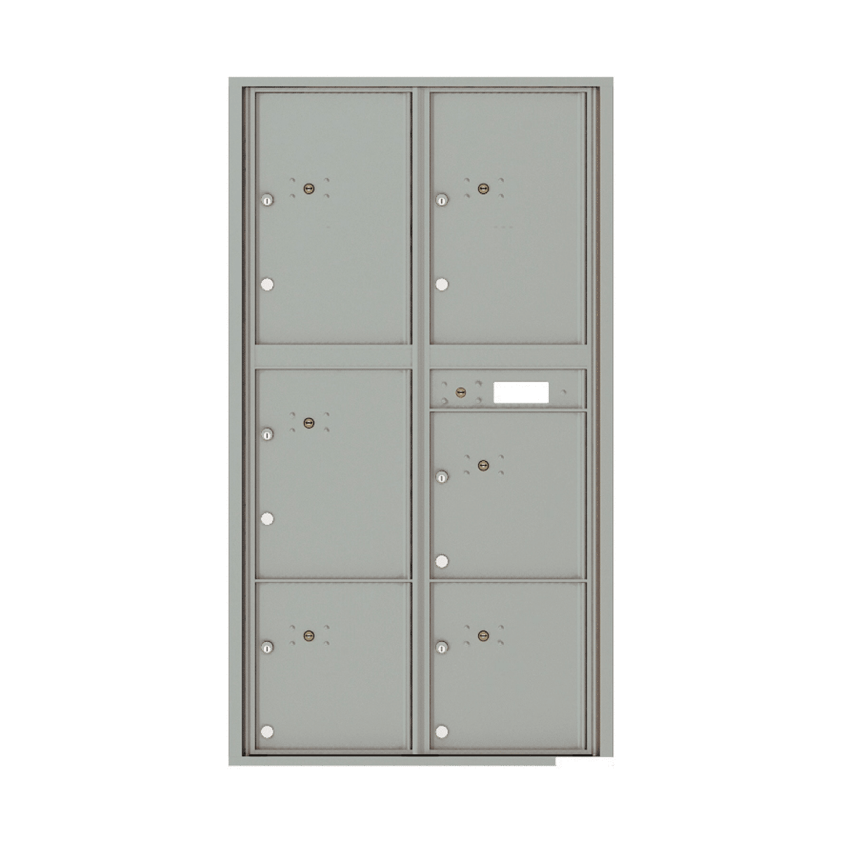 Florence Recessed 4C Horizontal Mailbox – 6 Parcel Lockers – Front Loading – Max Height – 206550 – Private Delivery Product Image