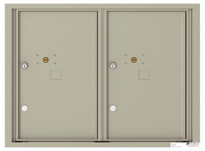 Florence Recessed 4C Horizontal Mailbox – 2 Parcel Lockers – Front Loading – 6 Doors High – 206550 – Private Delivery Product Image