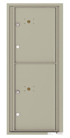 Florence Recessed 4C Horizontal Mailbox – 2 Parcel Lockers – Front Loading – 11 Doors High – 206550 – Private Delivery Product Image