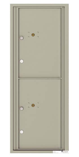 Florence Recessed 4C Horizontal Mailbox – 2 Parcel Lockers – Front Loading – 12 Doors High – 206550 – Private Delivery Product Image