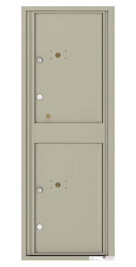 Florence Recessed 4C Horizontal Mailbox – 2 Parcel Lockers – Front Loading – 13 Doors High – 206550 – Private Delivery Product Image
