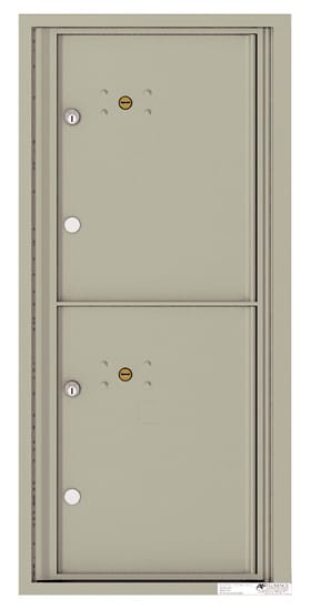 Florence Recessed 4C Horizontal Mailbox – 2 Parcel Lockers – Front Loading – ADA Compliant Max Height – 206550 – Private Delivery Product Image